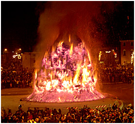 bonfires veneto winter solstice